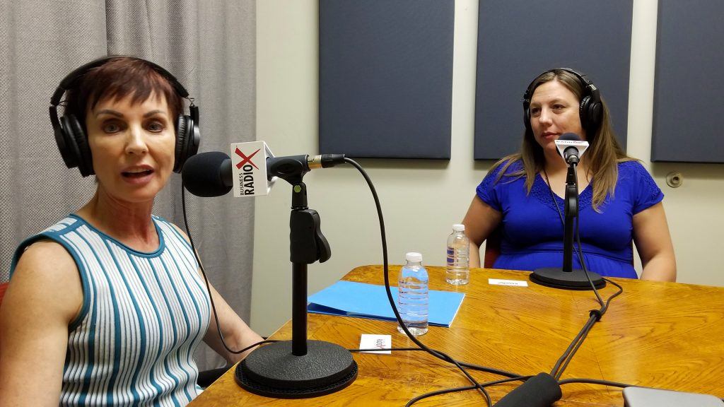 Monique Daigneault with MD Consulting and Cheryl Packham with Codobe speaking on Valley Business RadioX in Phoenix, Arizona