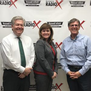 Samantha McElhaney, CenterState Bank, and Bruce Petty, Today’s Chaplain