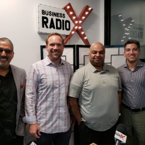 Geoff Wilson with 352, Aman Bhardwaj with Liberty Defense Technologies and Robby Gulri with Proliant