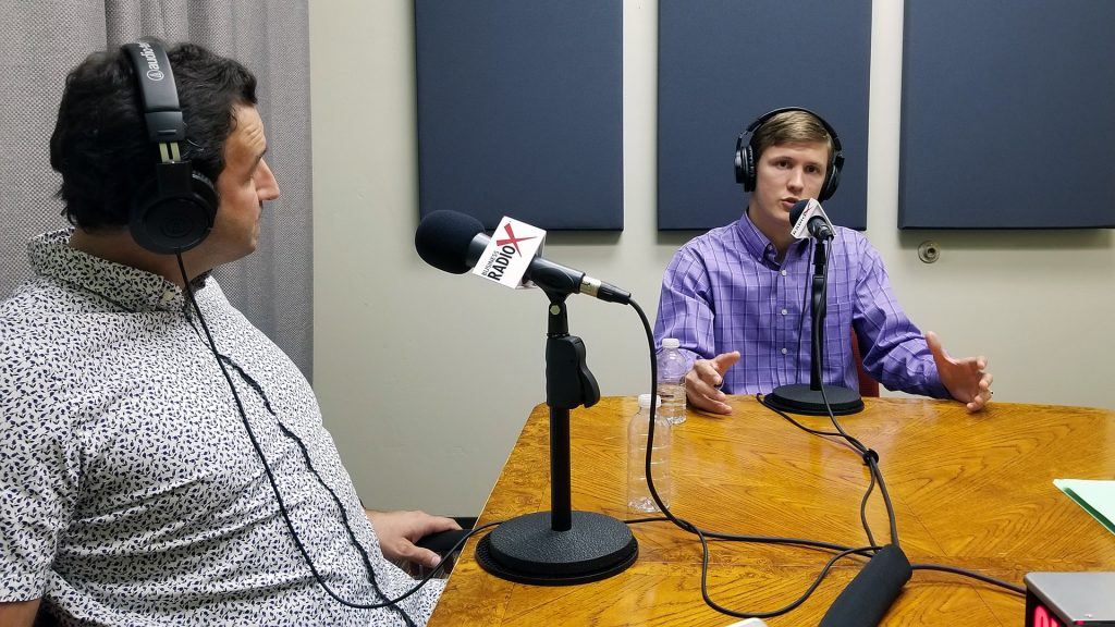 Thanasi Panagiotakopoulos with LifeManaged and Nick Suwyn with Promineo Tech on the radio at Valley Business RadioX in Phoenix, Arizona