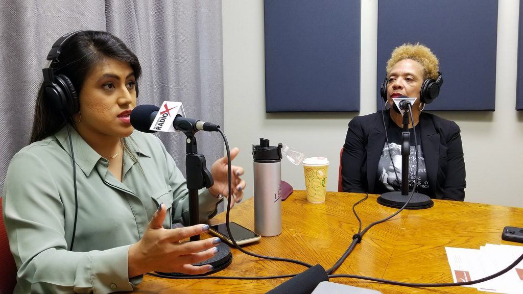 Ellie Pérez with the Arizona Education Association and Dr. Ann Hart with The Hart of Education speaking on Valley Business RadioX in Phoenix, Arizona