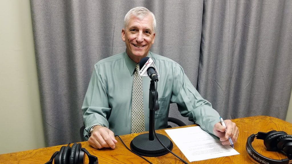 Scott Hanson with The Arizona 100 in the studio at Valley Business RadioX in Phoenix, Arizona