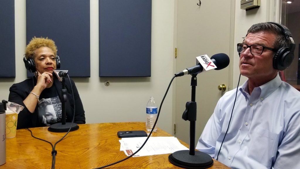 Dr. Ann Hart with The Hart of Education and Steve Zylstra with the Arizona Technology Council on the radio at Valley Business RadioX in Phoenix, Arizona