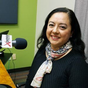 Indira Jeffrey with EKATAR All In One Marketing in the studio at Valley Business RadioX in Phoenix, Arizona