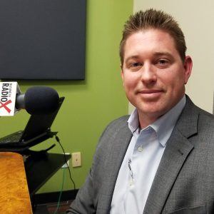 Ron Fleming with Global Water Resources in the studio at Valley Business RadioX in Phoenix, Arizona