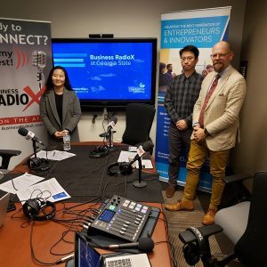 Dr. Bill Nichols, Dr. Shuai Li and Dr. Hakyoon Lee with GSU World Languages and Cultures