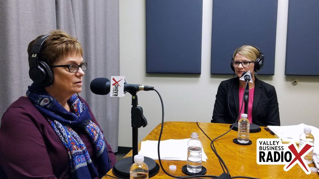 Jeri Royce with Esperança and Andrea Claus with Bivens & Associates speaking on Valley Business Radio in Phoenix, Arizona