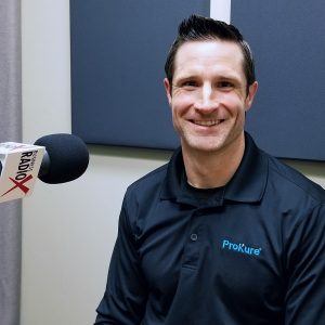 Alex Cushman with ProKure Solutions in the studio at Valley Business Radio in Phoenix, Arizona