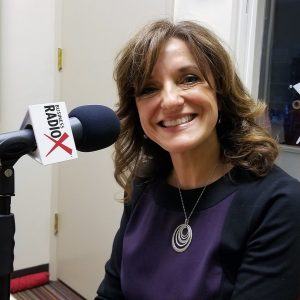 Gail Baer with Jewish Family & Children’s Service in the Valley Business Radio studio in Phoenix, Arizona