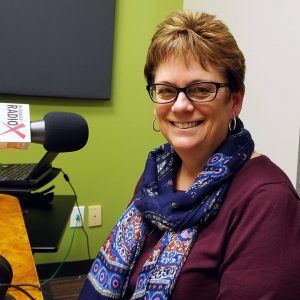 Jeri Royce with Esperança in the Valley Business Radio studio in Phoenix, Arizona