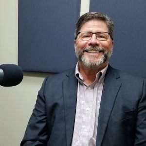 Tom Davis with the Land Title Association of Arizona and Pioneer Title Agency in the Valley Business Radio studio in Phoenix, Arizona