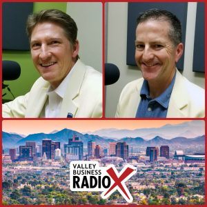 Mike Nealy and Patrick Barkley with the Fiesta Bowl