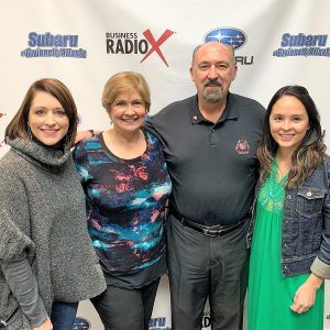 Marina Sampanes Peed, Aeroh Davis and Lindsay Ferreira with Mosaic Georgia