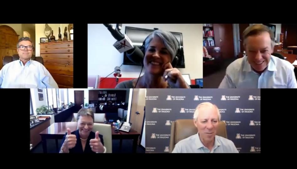 AZTECHCAST-Dr-Robert-Robbins-with-UA-Dr-Rita-Cheng-with-NAU-and-Dr-Michael-Crow-withASU