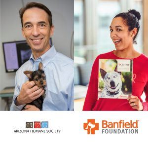 Dr Steven Hansen with Arizona Humane Society and Paula Little with Banfield Foundation E35