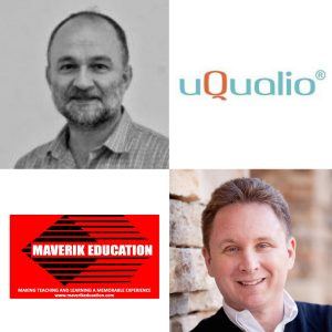 Erik Francis with Maverik Education and Christian Nielson with uQualio® E10