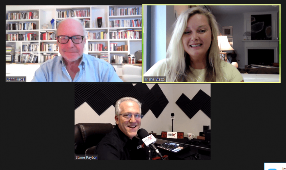 BusinessRadioX-John-Hagel-Trisha-Stezzi-Stone-Payton