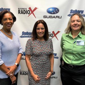 MOXIE AWARD WINNERS: Dr. Jann Joseph with Georgia Gwinnett College, Linnea Miller with Long Table and Gale Higginbotham with Gwinnett County Police Department