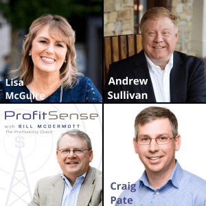 ProfitSense with Bill McDermott, Episode 14: Lisa McGuire, Marketing Consultant; Andrew Sullivan, Sullivan and Schlieman Wealth Management; and Craig Pate, Wilson Lewis