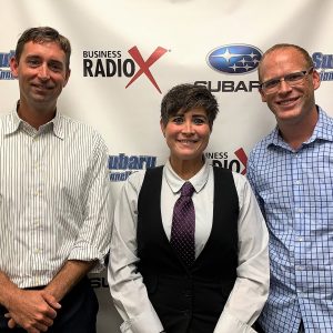 Eric Schurke and Bobbi Jo Gonnello with Moneypenny and Tyler Henry with Movement Mortgage