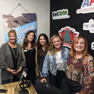 Ramona Long from Money Pages, Maggie Grayeski from ServiceWise Electric, and Chelsea Winters and Jessica Winters from Terminus Construction Group