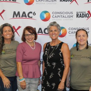 Dr. Donna Jagielski Michelle Bevins and Tori Toth with Arizona Sustainability Alliance