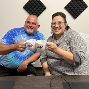 Kosta Fred Bozzuto, Chairperson for the 2022 Cumming Greek Festival & Tina Huck, Executive Director of Family Promise Forsyth Join Hosts Cameron Marmolejo & Amanda Pearch