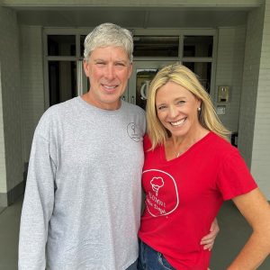 Jennifer & Mike Dollander with Alumni Cookie Dough