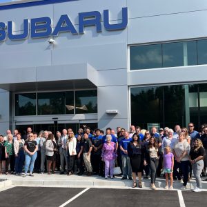 Subaru of Gwinnett Grand Opening Ceremony: Ribbon Cutting and Check Presentation to Rainbow Village