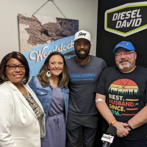 Melanie Lambert with Just Write Grants, CPA Glenda Hicks and Major League Baseball Pitcher Reggie McClain