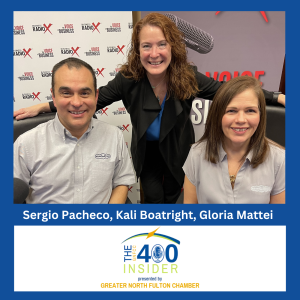 Celebrating an Award-Winning North Fulton Franchisee, with Gloria Mattei and Sergio Pacheco, Nothing Bundt Cakes, Alpharetta/Milton and Sandy Springs