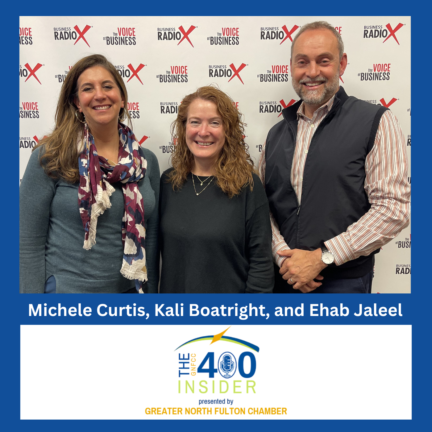 North Fulton Studio Michele Curtis, Fiserv, Kali Boatright, GNFCC, and Ehab Jaleel, Amana Academy