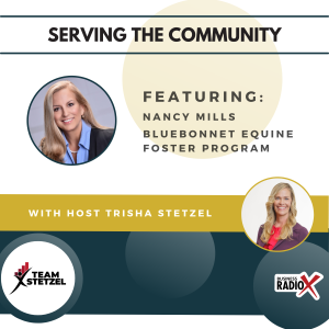 Nancy Mills with Bluebonnet Equine Foster Program