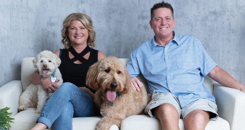 Stacy Fotos and Christopher Zimmerman, Co-Founders, The Happy Dog Hotel