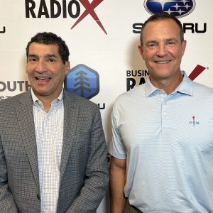 Aaron Lupuloff and Buck Lanford with the Gwinnett County Sports Hall of Fame