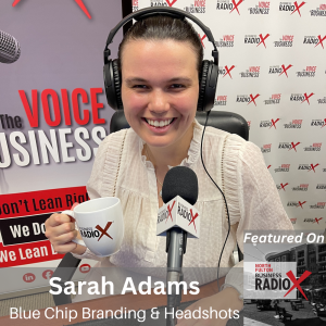 How Headshots Build Personal Brand Power, with Sarah Adams, Blue Chip Branding & Headshots, on North Fulton Business Radio with host John Ray
