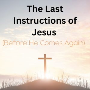 “The Last Instructions of Jesus” (Before He Comes Again) by Brian Peart